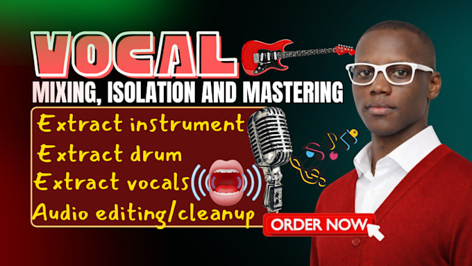 do vocal mixing and isolation from any song, create ringtone, remove instruments