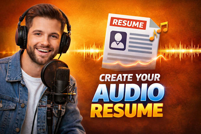 record a professional audio resume or elevator pitch