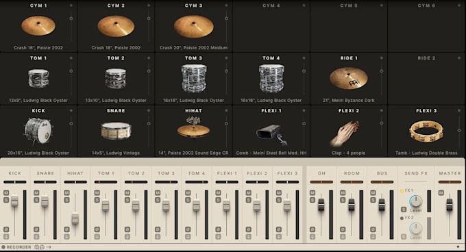 transform your midi drum track into realistic pro drum vst audio