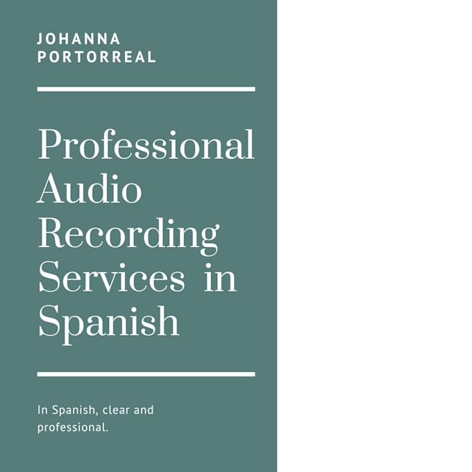 professional audio recording services