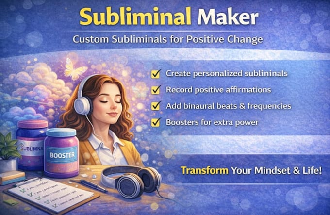 make extremely personalised and detailed subliminal for you