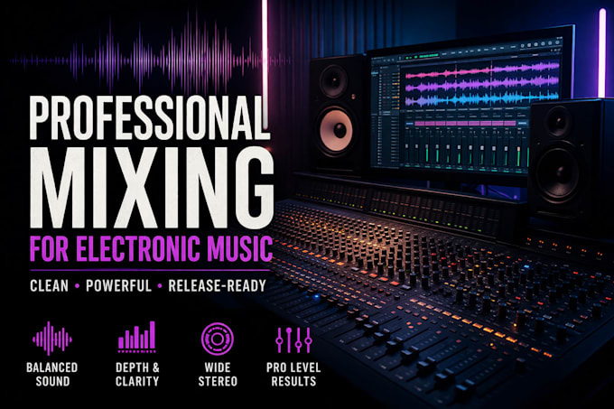 mix your synthpop or electronic track professionally