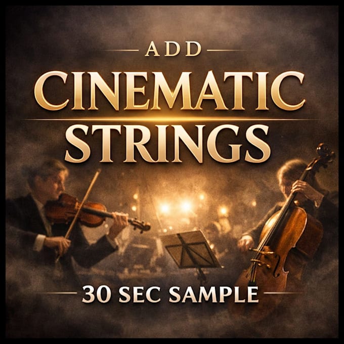 add cinematic strings to your track