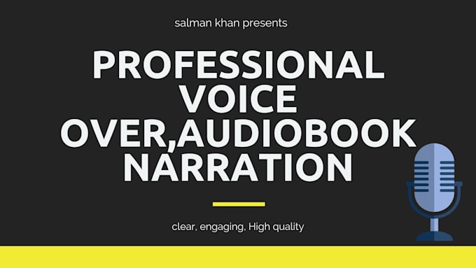 record a professional audiobook narration in english