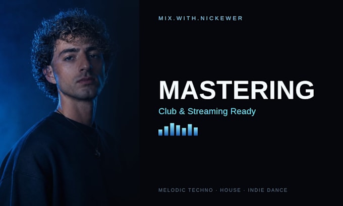 professionally master your melodic techno, house or indie dance track