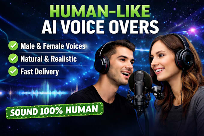 professional ai human like voice over