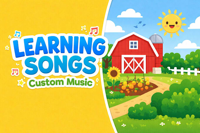 compose custom kid song and learning music for youtube