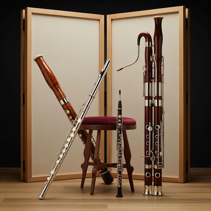 record pro studio quality flute, contrabassoon, bassoon and piccolo