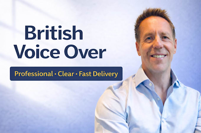 record a professional british voice over for software, saas and tech tutorials