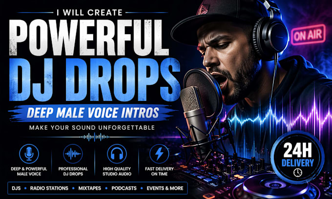 create male powerful intros and dj drops