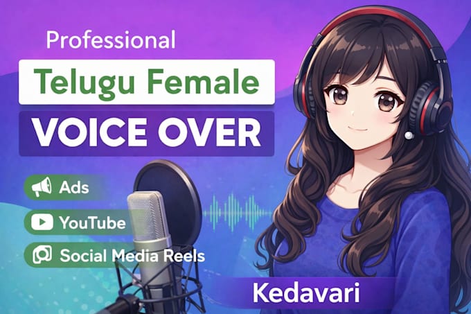 be your female voiceover artist