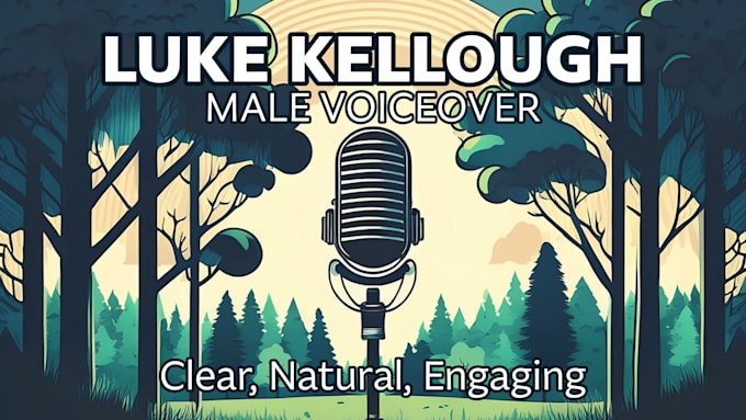 record a clear and engaging male voice over