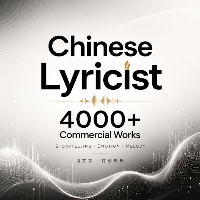 write chinese song lyrics mandarin and cantonese
