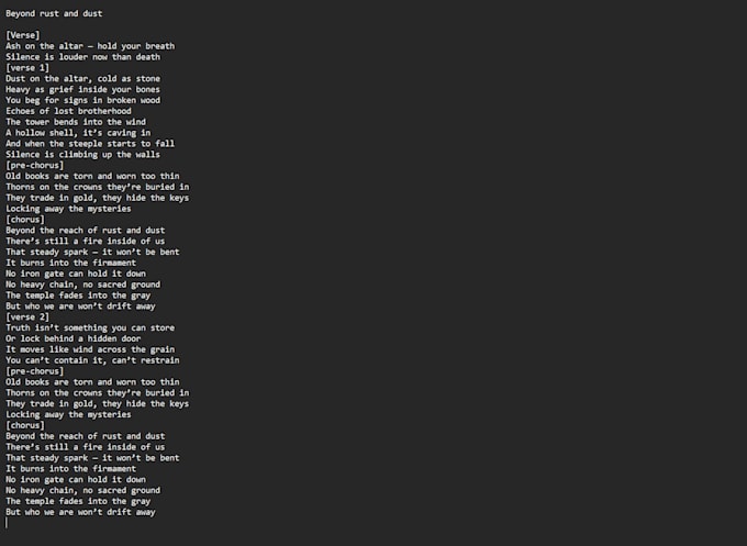 write complete vocal ready song packages for artists