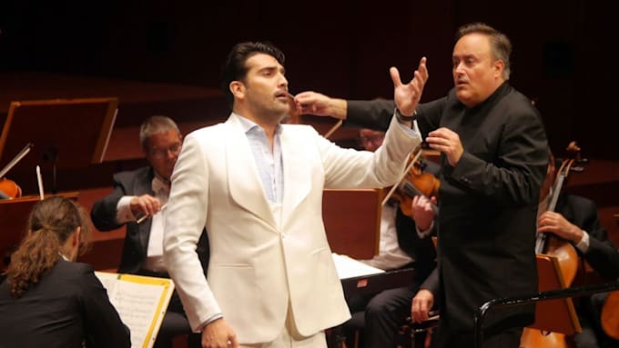 record a powerful cinematic operatic or classical tenor vocal