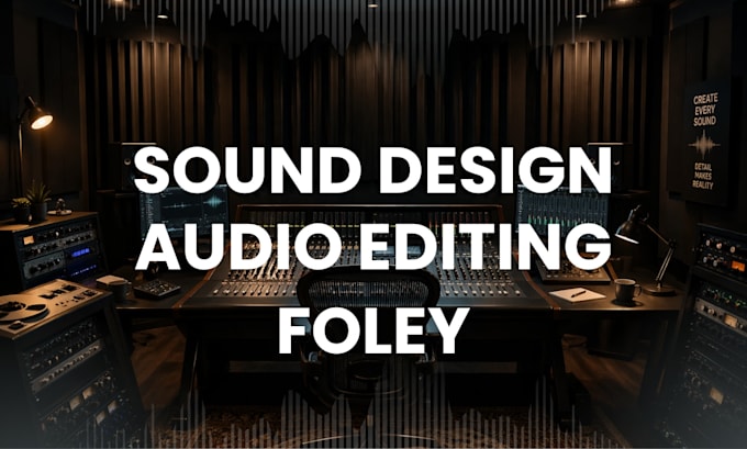 create custom sound effects for games and videos as your audio specialist