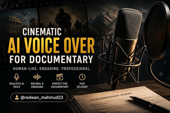create realistic ai voice narration for documentary