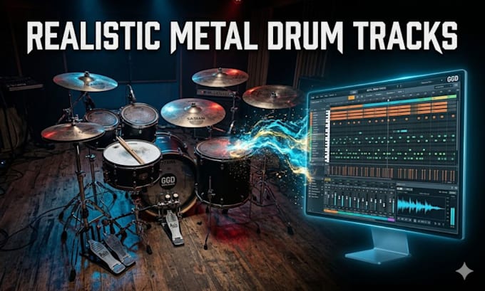 record professional metal drums for your song