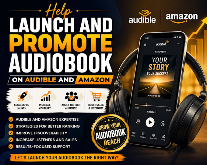 help launch and promote audiobook on audible amazon
