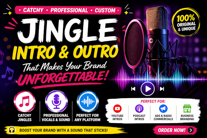 record your jingle, advertisement, theme song, intro