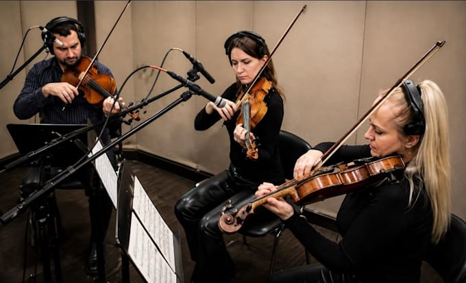 record pro string quartet, real orchestra, no score needed