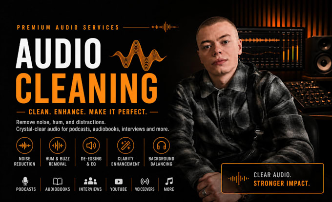 clean, edit and enhance your podcast, audiobook or voice recording