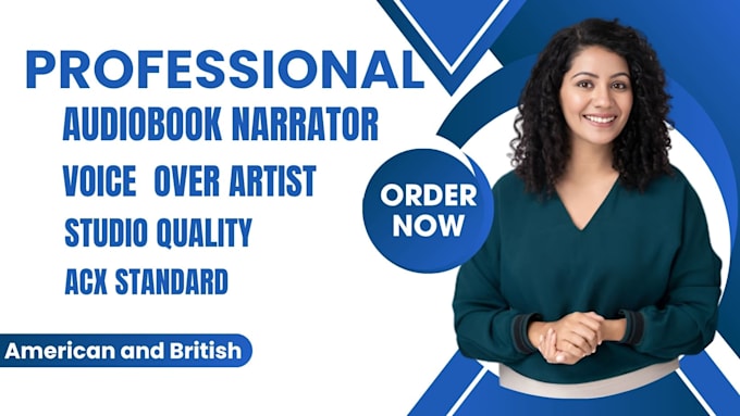 record a professional female audiobook narration and voice over