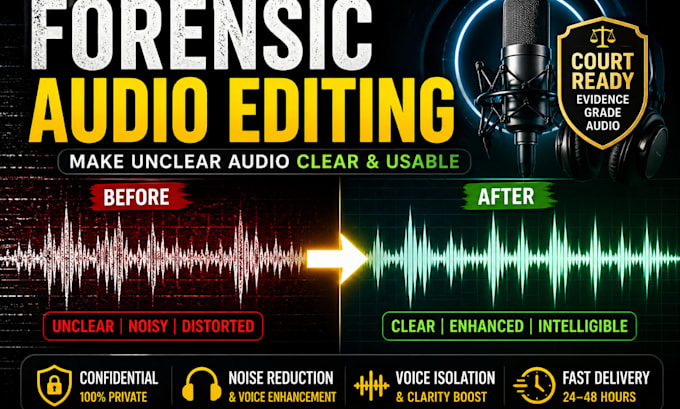 forensic audio enhancement audio cleanup noise reduction audio restoration