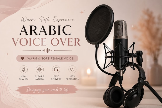 do a warm and expressive arabic voice over