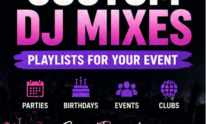 create a custom dj mix and playlist tailored to your event