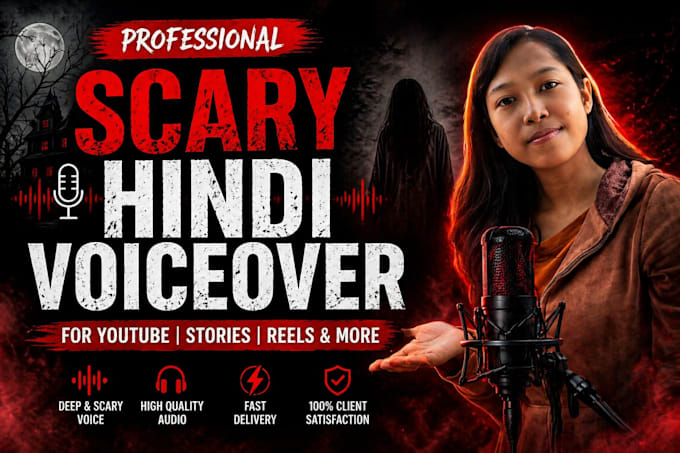 record scary hindi horror voiceover for you