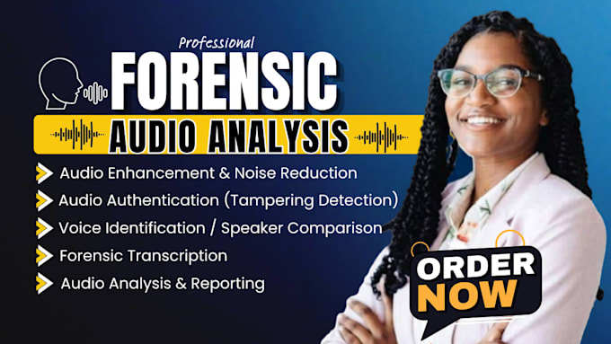 do forensic audio editing, cleanup, noise removal, voice detection and analysis