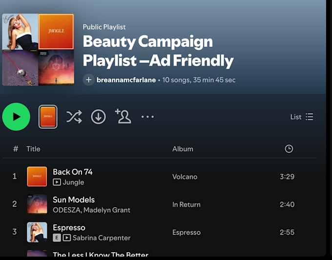 create a custom spotify playlist for your brand or event