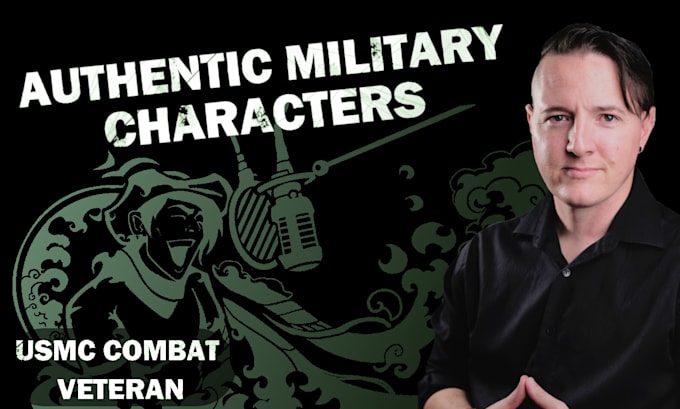 record authentic real world military character voice