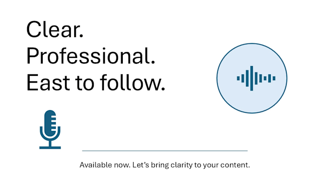 record a clear structured voiceover for tutorials and explainers