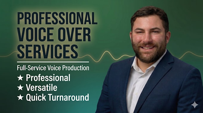 record an engaging, professional voiceover for your project