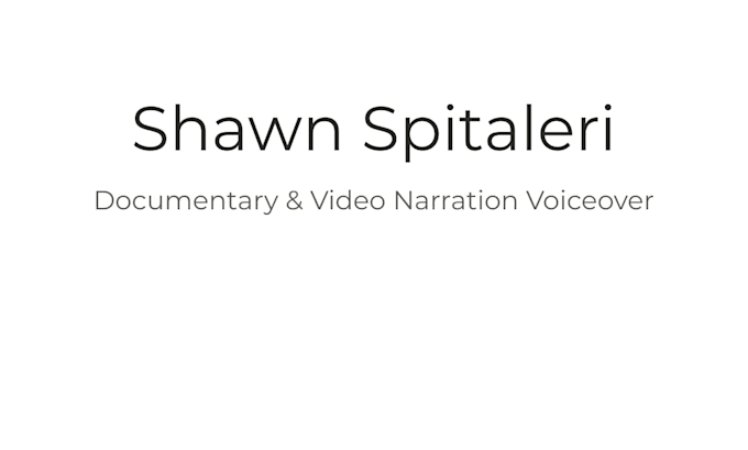 record a professional documentary and video narration voiceover