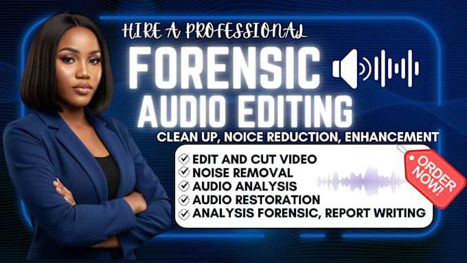 do forensic audio editing, analysis, noise reduction, audio enhancement,cleanup
