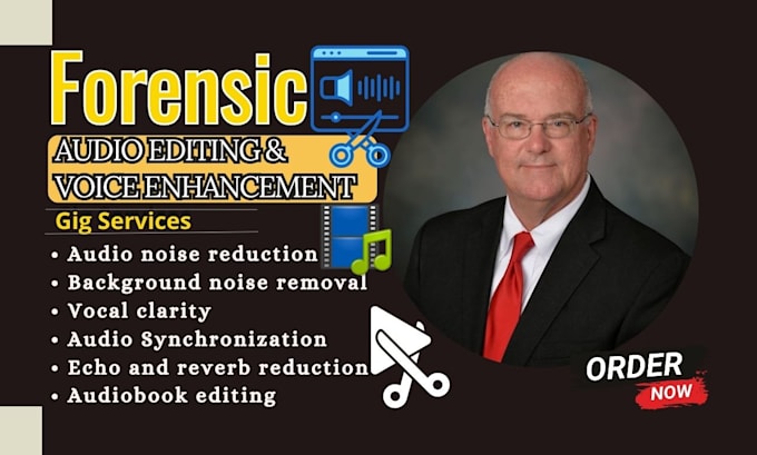 do  forensic audio editing, voice enhancement, noise removal, echo reduction
