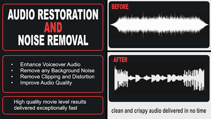 repair audio and remove any noise