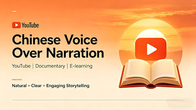 record chinese female voice over narration