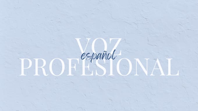 locucion profesional para tu proyecto