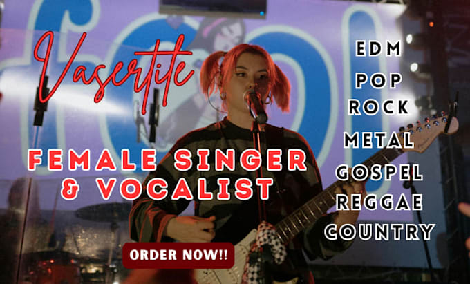 female edm singer female rock singer rock singer edm ghost producer edm vocalist