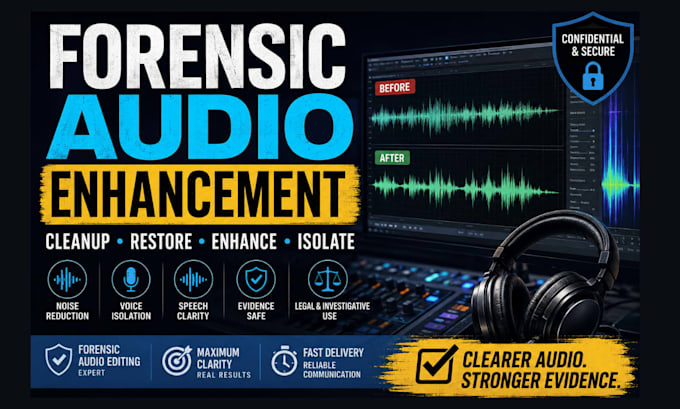 forensic audio editing cleanup restore unclear audio remove noise isolate voices