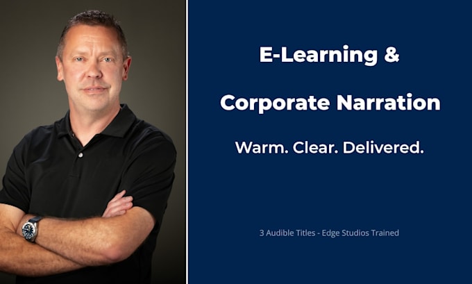 record professional elearning and corporate narration in a warm clear voice