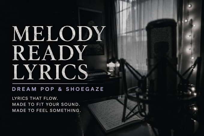 write melody ready lyrics for dream pop and shoegaze