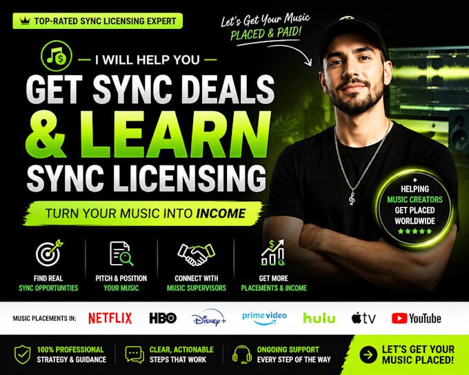 help music artists get sync deals and learn sync licensing