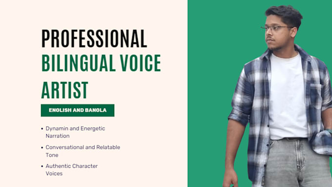 record a dynamic bangla or english voice over