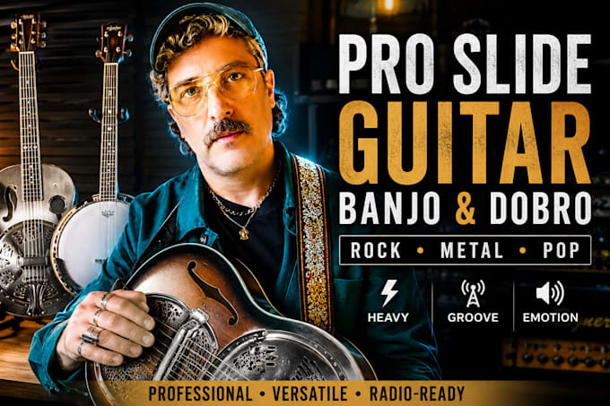 record professional slide guitar, banjo and dobro