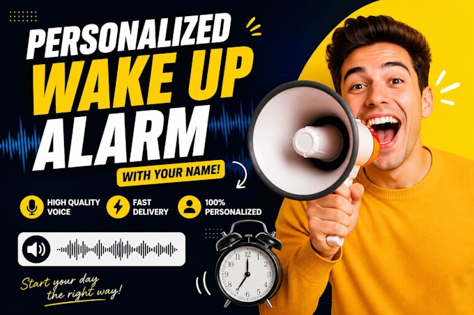 create a personalized wake up alarm with your name